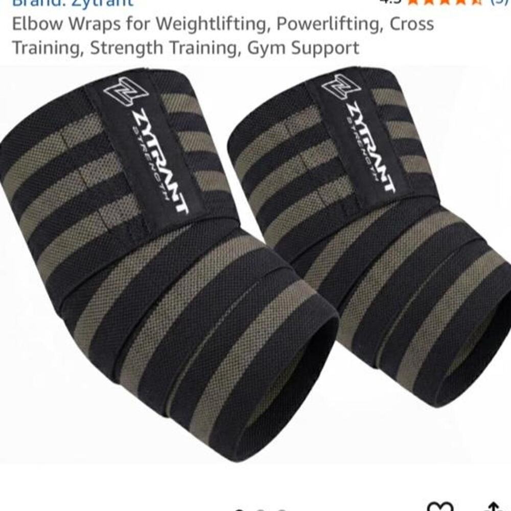 🚨 Zytrant Elbow Wraps for Weightlifting, Powerlifting, Strength Training